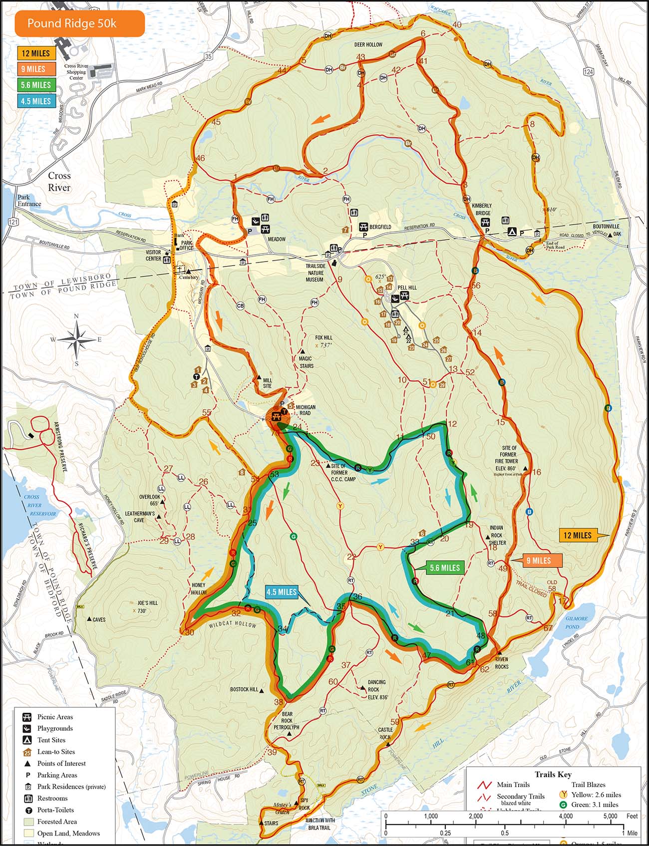 Ward Pound Ridge Map Pound Ridge 50K – Sunday Runs With The Leatherman Harriers