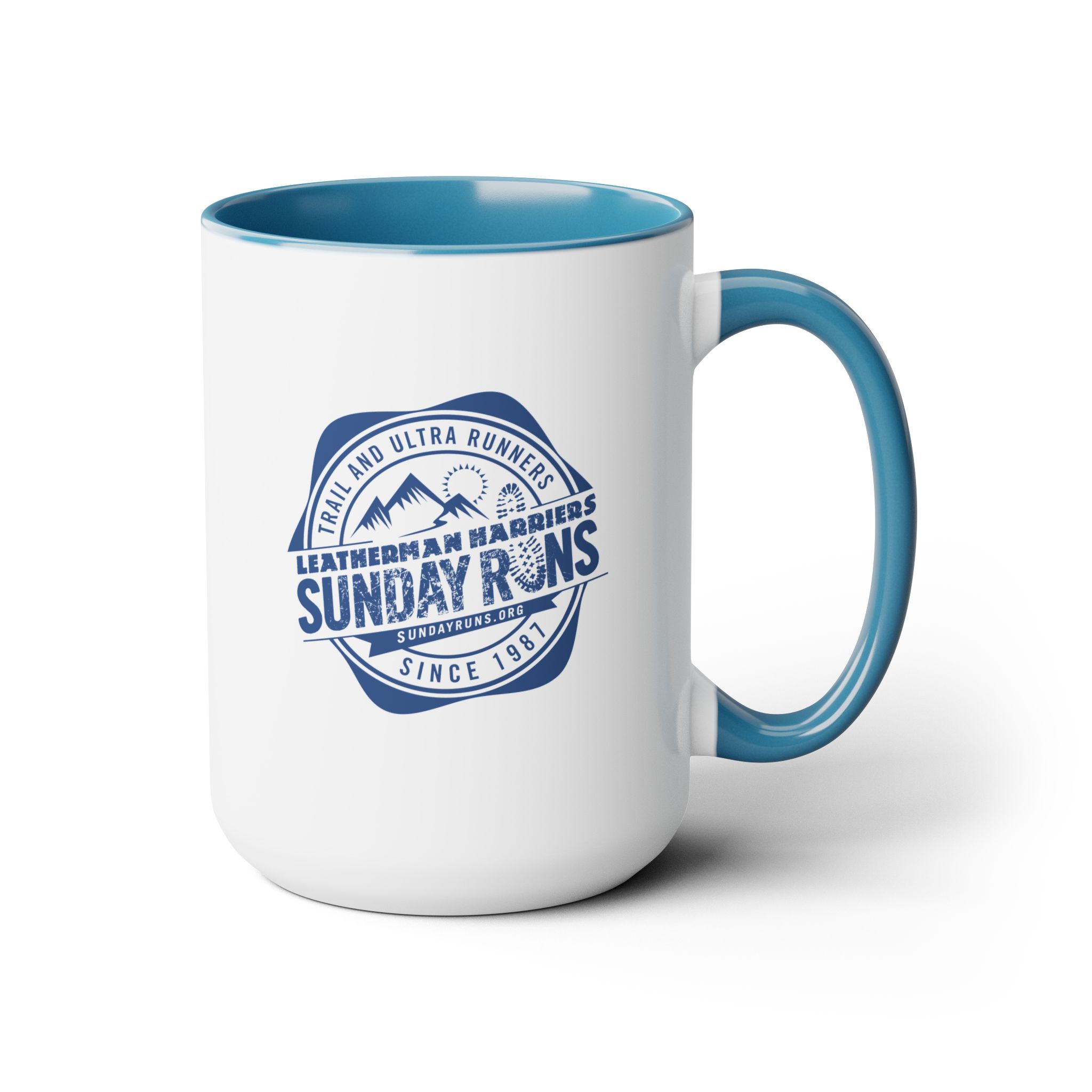 Sunday Runs Vintage Crest Two-Tone Coffee Mug, 15oz - Image 13