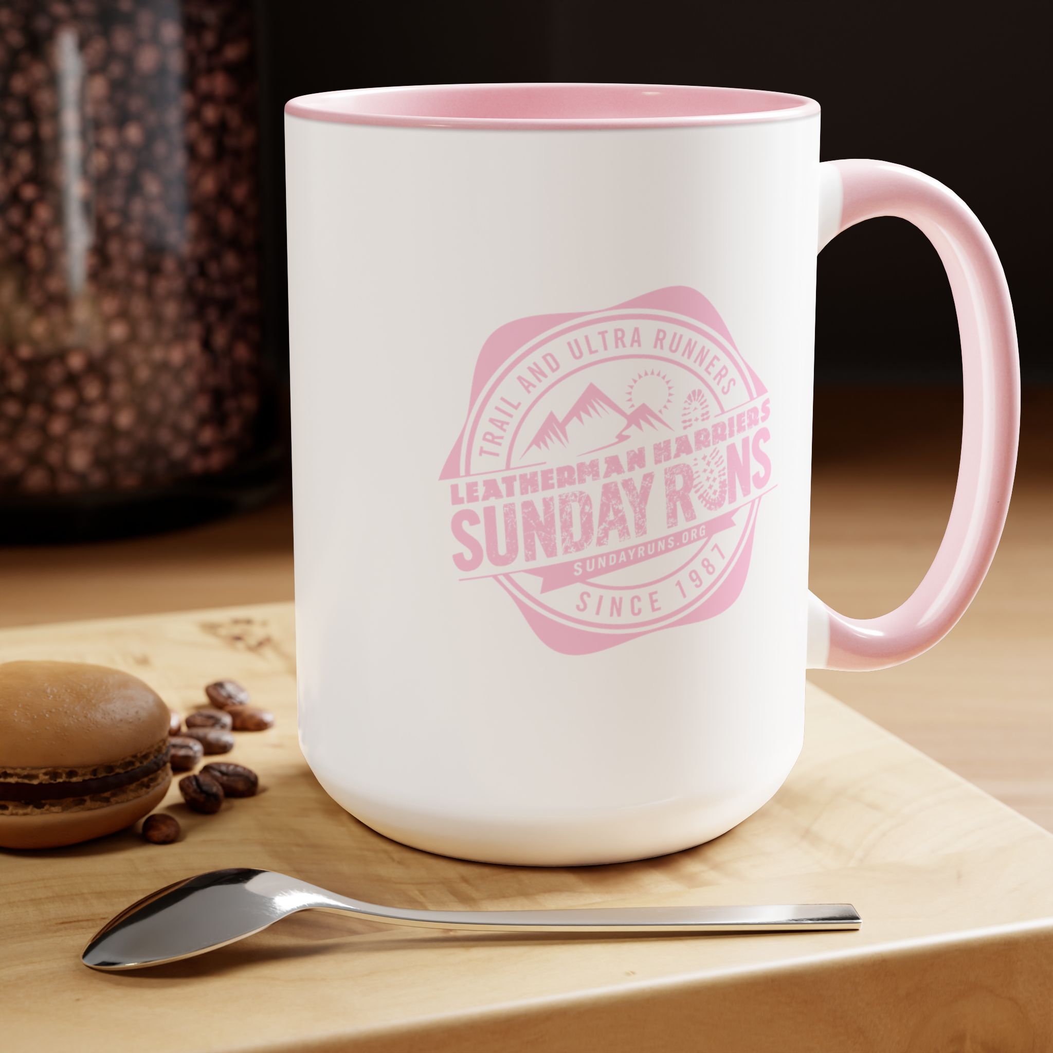 Sunday Runs Vintage Crest Two-Tone Coffee Mug, 15oz - Image 24